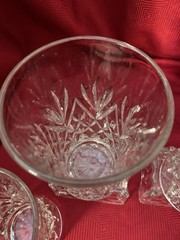 Anchor Hocking Glass PRESCUT PINEAPPLE Crystal Flat Water Tumbler