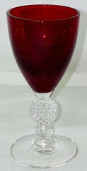 Morgantown GOLF BALL *SPANISH RED* 3 1/2″ – 1 1/2 OZ CORDIAL GOBLET