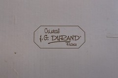 Set 2 D’Arques Crystal Vincennes Champagne Flutes Cristal J G Durand France NIB
