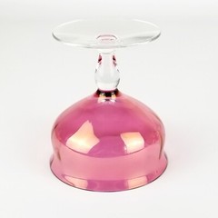 West Virginia Glass Specialty Rose Lustre 4″ Low Sherbet Glass Vintage