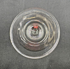 Pier 1 Eliza Crystal Martini Glass – Etched Leaves 6 7/8″ H Retired Excellent