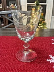 Price PCZ1 Clear Crystal 6” Wine Goblet EUC