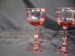 Mikasa Terrace Coral Optic Wine Glasses Set of 4