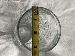 Vintage Libby USA Hobstar 6” Tall 16 oz. Highball Drinking Cut Glass