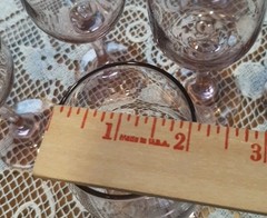 4 Libbey Premiere Pink Water Goblets Set Vintage Elegant Drinking Stemware
