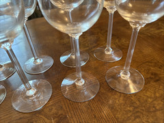 LENOX McKINLEY WINE GLASSES , 7 1/4” Cut Lead Crystal, 22K Trim, 8