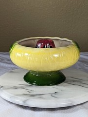 Myriahs 32 Ounce Ceramic Flaming Volcano Hula Girl Tiki Drink Bowl Vintage