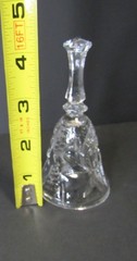 Vintage Cut Crystal Bottle Taster • 4.5” • 3 oz • Handled Port Sipper • Etched