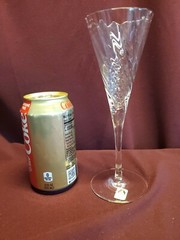 Set of (4) Sasaki Reflections Clear Wine Glasses – 8″ ta- 4 oz – Japan