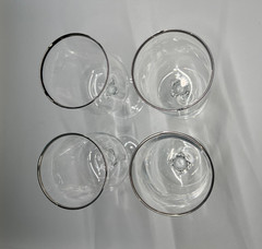 Hand blown Lenox Crystal Desire Water Goblets – Set of Four, Made in USA