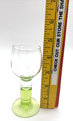 11 Lime Green Stem Liqueur or Port Glass Bormilio Rocco Limocino Goblet Cordial