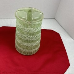 Vintage MCM Green Spaghetti String Pitcher.