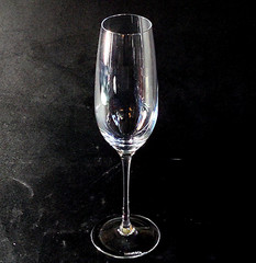 TIFFANY & CO CLASSIC U CHAMPAGNE FLUTE, Blown Lead Crystal, 9 5/8″, 10 oz, ITALY