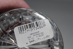 Four (4) Waterford Crystal DROGHEDA Pattern 10 ounce Water Goblets 7 5/8” in box