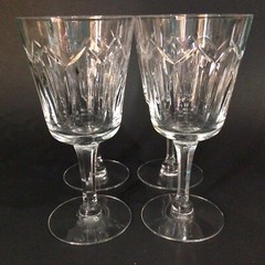 SENECA CRYSTAL WATER GLASSES CAMBRIDGE 7″ SET OF 4