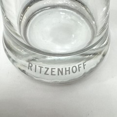 Ritzenhoff Mark Oliver Beer Glass Purple Cartoon Design Signed 18cm