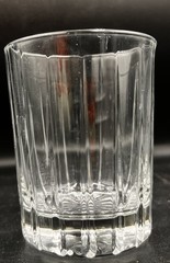 Cristal D’Arques Stanford Double Old Fashioned 5 Clear Vertical Cuts 4 1/4″