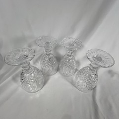 Villa d’Este Home Tivoli 5903527 Crystal Glass Goblets 6.5” Set Of 4 Clear