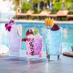 Everyday Drinking Glasses Set of Drinkware Kitchen Glasses for Cocktail, 8