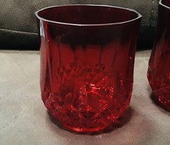 DURAND D’ARQUES Double Old Fashioned Longchamp 3 Ruby Cristal Whiskey Lowball