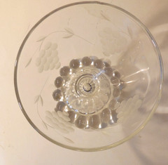 Standard Glass Champagne Tall Sherbet Grape Cut #3, Stem #736 Circa 1929