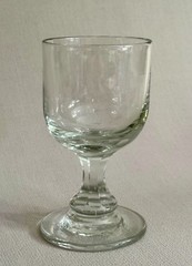 Antique Hand Blown Flint Glass Rummer or Sherry/Port Goblet – Polished Pontil