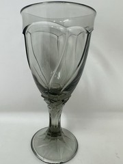 NORITAKE Sweet Swirl Smoke Gray Water Goblets 7 3/8 Inch Iced tea