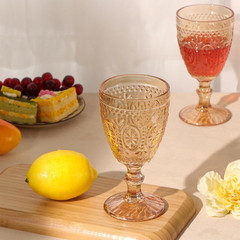 Amber Wine Glasses, Amber Goblets, Vintage Wine Glasses, Colored Wine Glasses Se