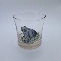 «American Wildlife» Rocks Glasses Set Of 6 West Virginia Specialty Glass Vtg Bar