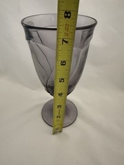 Noritake Sweet Swirl Gray Iced Tea/Water Glasses set of 4