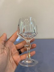 BEAUTIFUL PAIR Of Nachtmann «Alexandra» Cut Crystal Claret Wine Glasses 6.25″H