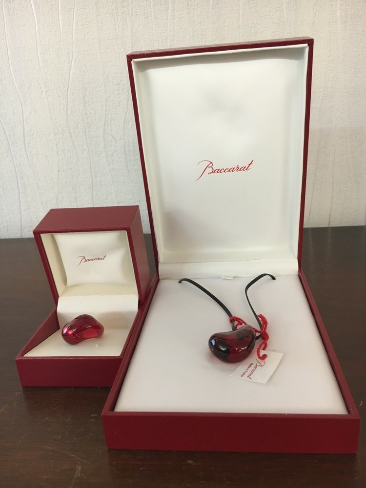 Baccarat Crystal Necklace And Ring Set