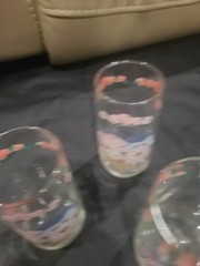Vintage 5 Tienshan Pig Pal 16 Oz Tumblers Glasses Set Country Kitchen Decor Lot