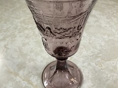 Tiara Chalice Amethyst Purpl The Last Supper With Cross Communion Goblet Vintage
