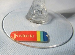 Fostoria Meadow Rose Etched Crystal Stemware 5 3/8″ tall