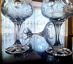 TIFFIN-FRANCISCAN Mid Century Champagne Glasses Set of 6