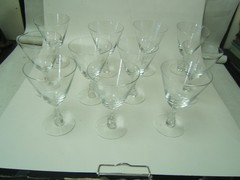 Fostoria Pine Water Goblets Lot of 11 Excellent Condition no chips