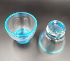 PAIR OF 2 GLASSES GLOW GLOW GLOW – LIBBEY?