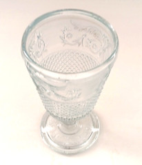 Johnson Brothers Everyday Clear Glass Goblet 6 5/8″ Vintage