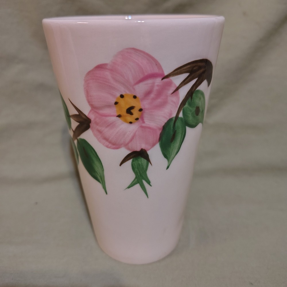 Franciscan Desert Rose Tumbler Made in England 5.25″ Tall 3″ Diameter at Mouth