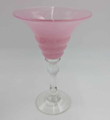 Vermont Glass Wendy and Harry Bessett Hand Blown Cocktail Powder Goblet ONE