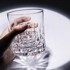 Lead free Handmade Whisky Glass Clear Glass Tumbler Solid Thick Bottom 7oz
