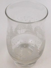 Arby’s Winter Scene  Glass  Tumbler  Holiday Winter Trees Birds Snow