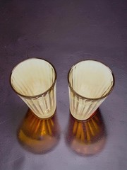vintage set of 2 jeanette marigold lusterware 12oz drinking glasses