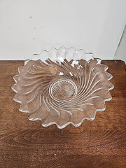FOSTORIA COLONY SWIRL LARGE FLARED BOWL – BEAUTIFUL