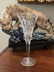 1 Waterford Lismore Champagne Toasting Flute Crystal Stem 9.25” Signed 1 pc