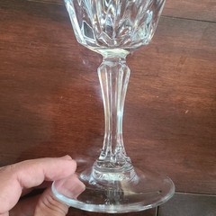 Set of 5 Cristal D Arques FLAMENCO Crystal Water Goblets Glasses 6 3/4” France