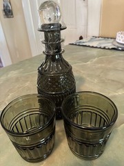 CARAFE and GLASS SET, Green