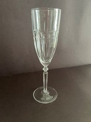 set of 6 champagne crystal flutes – NEW. From Tuscany Italy