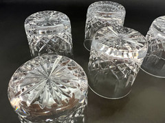 WATERFORD CRYSTAL LISMORE 3 1/8″ OLD FASHIONED GLASSES SIGNED SET OF 6! MINT